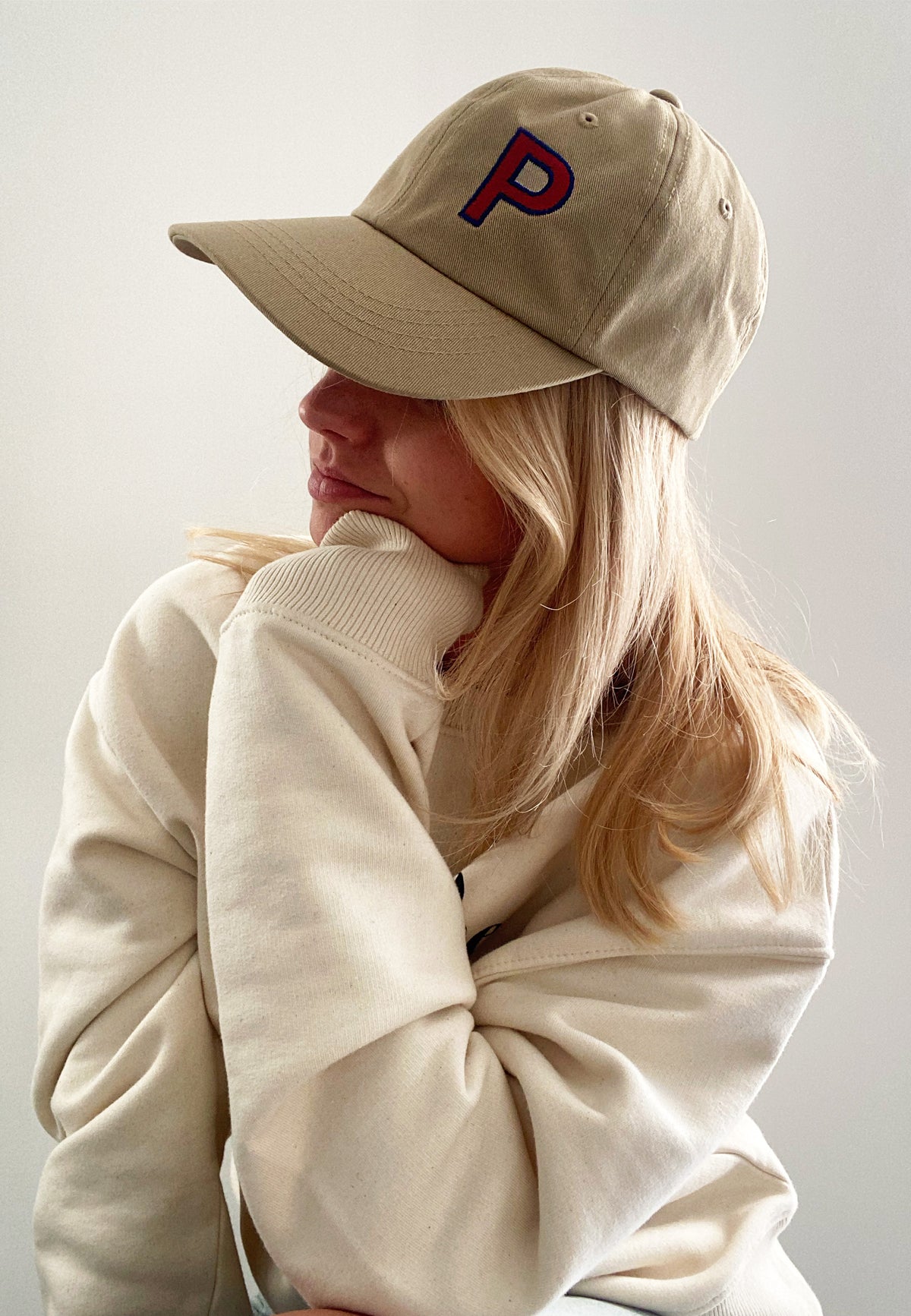 YOUR LETTER Curved Cap Khaki