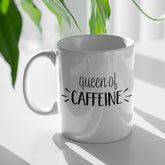 Queen of Caffeine Tasse White