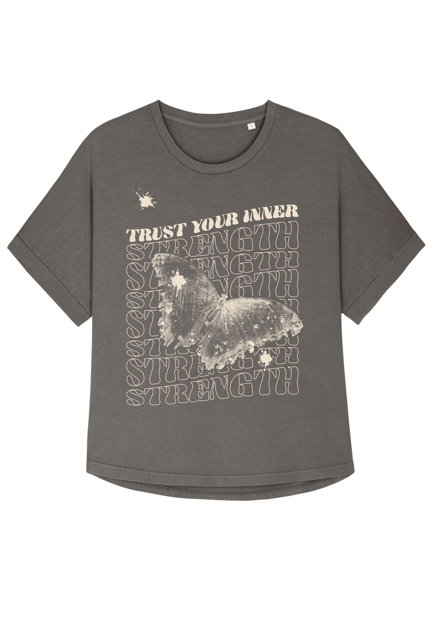 TRUST YOURSELF Shirt Garment Dyed Anthracite